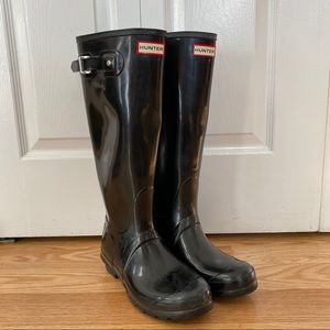 Tall Shiny Hunter Boots